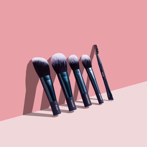 5 Piece Brush Set with Neoprene Bag